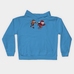 Kids Playing In The Snow Kids Hoodie